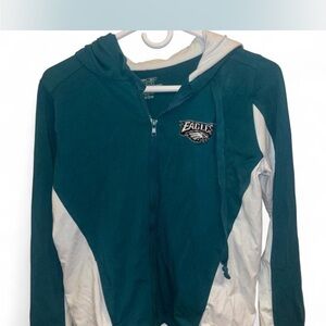 Eagles green and White Hoodie